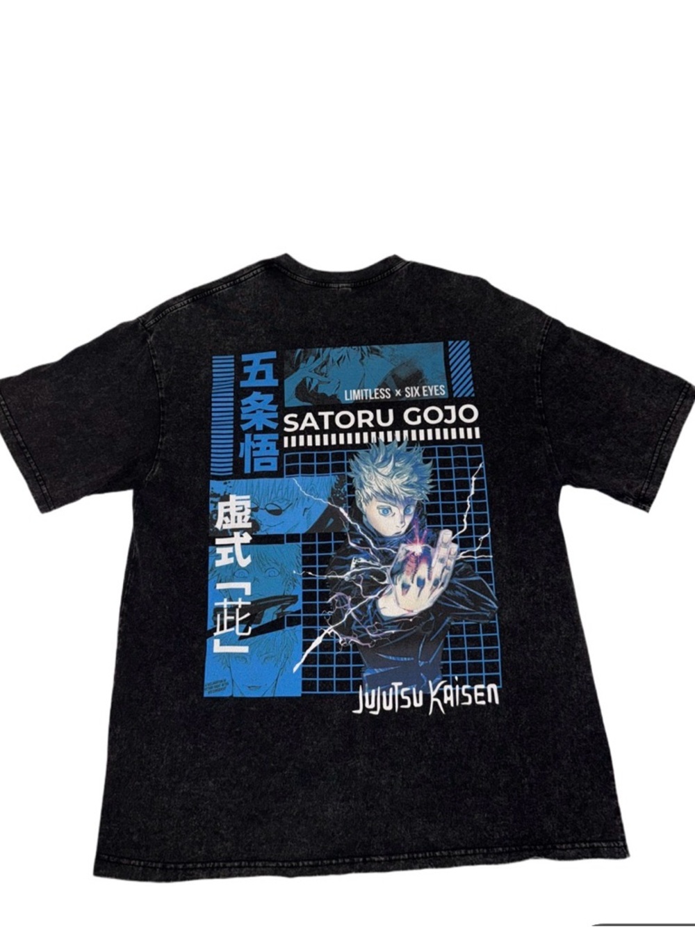 Tengu Athletics Jujutsu Kaisen Gojo Satoru Oversized Tee Men’s XL Anime Shirt